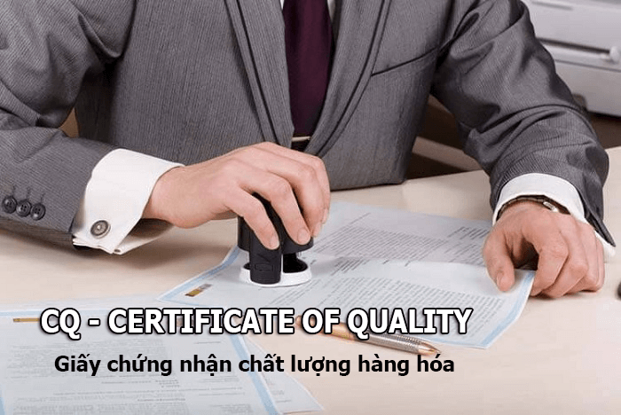 giấy chứng nhận CQ